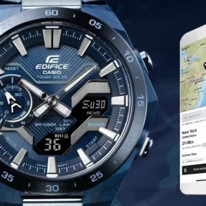 Homme Casio Montre Edifice Windflow ECB-2200CB-2AEF