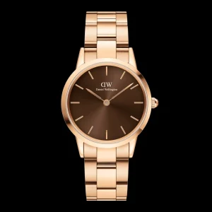 Femme Daniel Wellington Montre Iconic Link Amber DW00100462