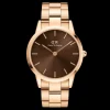 Femme Daniel Wellington Montre Iconic Link Amber DW00100460
