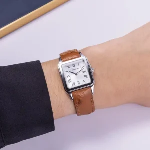 Femme Herbelin Montre Luna Cuir Autruche 17457AP01GD