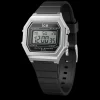 Femme Ice Watch Montre Digit Retro Black Silver Small 022063