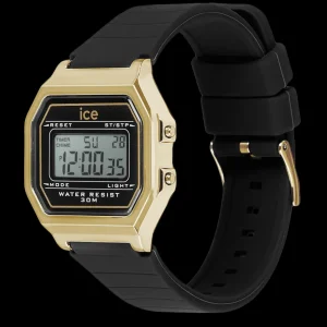 Femme Ice Watch Montre Digit Retro Black Gold Small 022064