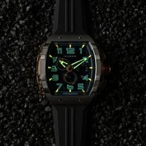 Homme NUBEO Montre Magellan Chronographe Retrograde Asteroid Bleu NB-6088-01