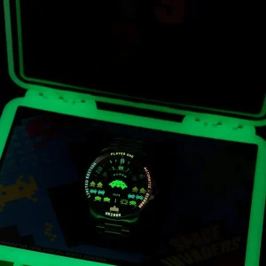 Homme NUBEO Montre Space Invaders Straggler Blue Edition Limitée Automatique NB-6082-SI-22