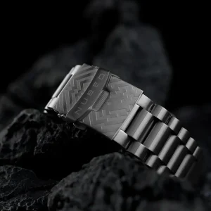 Homme NUBEO Montre Space Invaders Straggler Blue Edition Limitée Automatique NB-6082-SI-22