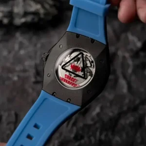 Homme NUBEO Montre Space Invaders Cosmics Blue Edition Limitée Automatique NB-6099-SI-03