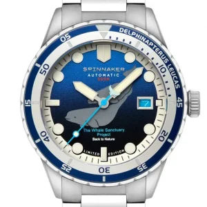 Homme Spinnaker Montre Hass Automatic Whale Sanctuary Project Delphinapterus Leucas Limited Edition SP-5128-33