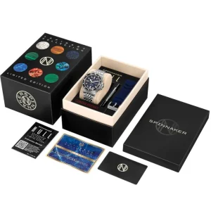 Homme Spinnaker Montre Hull Gemstone Edition Limitée Lapis Lazuli SP-5114-55