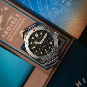 Homme Spinnaker Montre Ocean Black Dolphin Project Edition Limitée SP-5129-22